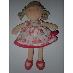 Bonikka Kids Soft Rag Doll Floral Dress Plush Toy 12 inch